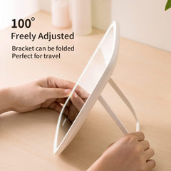 LED Lighted Makeup Mirror – Smart Touch, 3 Color Modes & USB Rechargeable