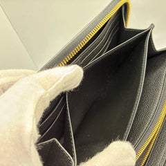 Louis Vuitton Zippy Wallet M80481 – Bicolor Monogram Empreinte Leather – Black & Beige