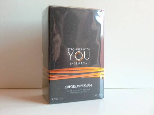 Emporio Armani Stronger With You Intensely Eau de Parfum 3.4 oz / 100ml Spray for Men – New Sealed Box