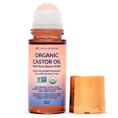 Queen of the Thrones Organic Golden Castor Oil Rose Quartz Roll-On – 1.69 fl oz / 50ml