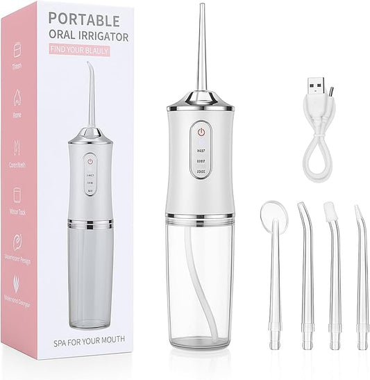 3 In 1 Portable Oral Irrigator Water Flosser – Rechargeable Teeth Cleaner
