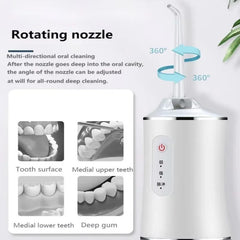 3 In 1 Portable Oral Irrigator Water Flosser – Rechargeable Teeth Cleaner