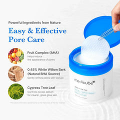 Medicube Zero Pore Pad 2.0 AHA BHA Dual-Textured Toner Pads – 70ct