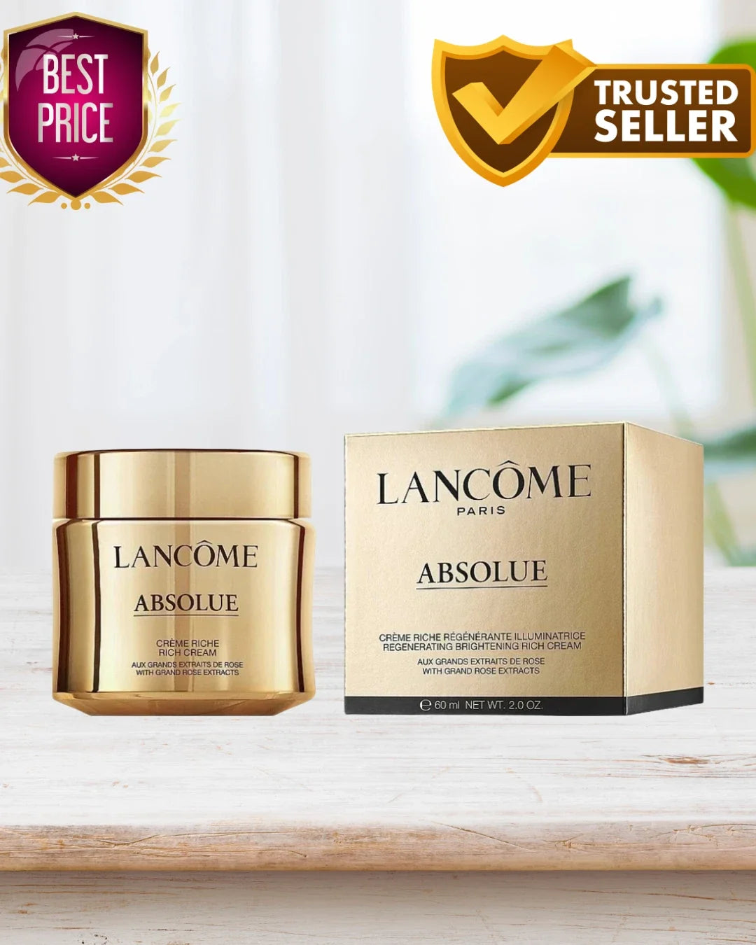 Lancôme Absolue Revitalizing & Brightening Rich Cream 2 oz / 60ml – New Sealed