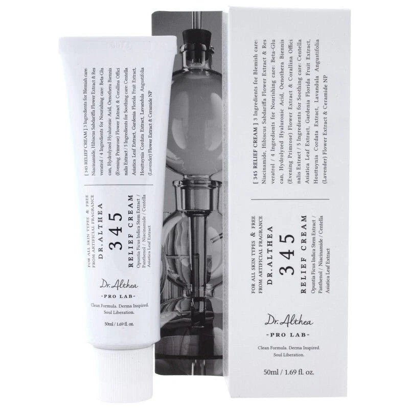 Dr.Althea 345 Relief Cream 50ml – Blemish & Soothing K-Beauty Moisturizer