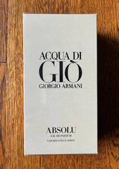 Giorgio Armani Acqua Di Giò Absolu EDP Spray for Men 6.7 oz / 200ml New Sealed