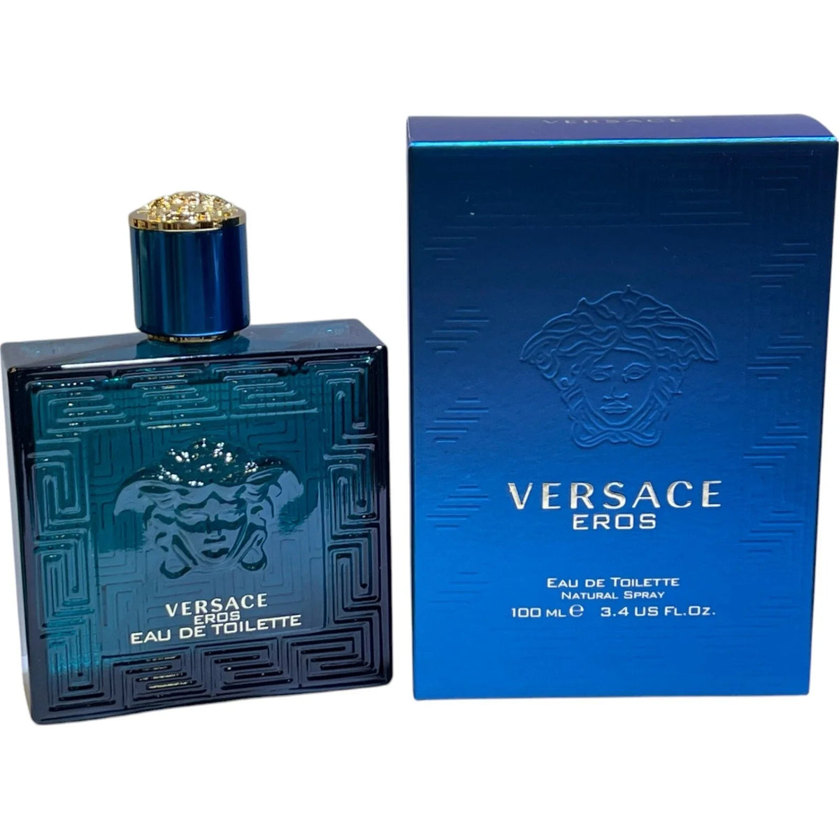 Versace Eros Eau de Toilette Spray for Men 3.4 oz / 100ml New Sealed