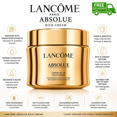 Lancôme Absolue Rich Cream Face Moisturizer – 60ml / 2 oz – New & Sealed